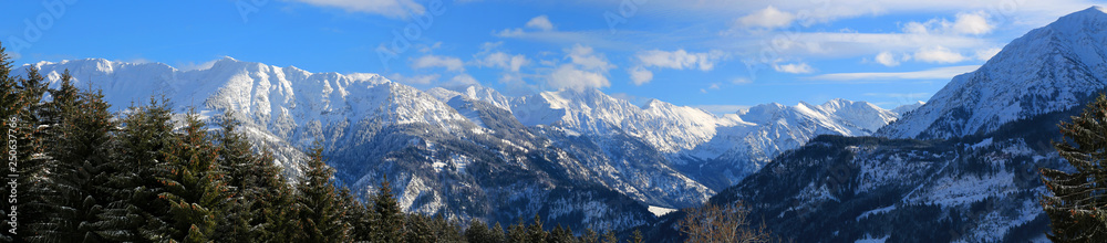 Obraz premium Allgäu - Berge - Alpen - Panorama - Winter