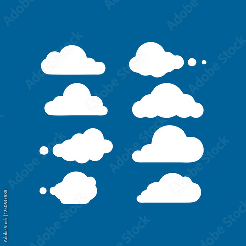 Collection of white clouds
