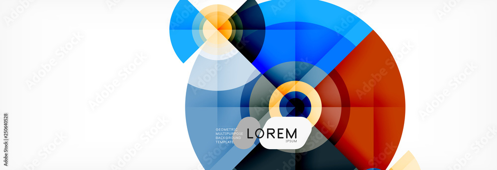 Round circles and triangles abstract background Round circles and triangles abstract background