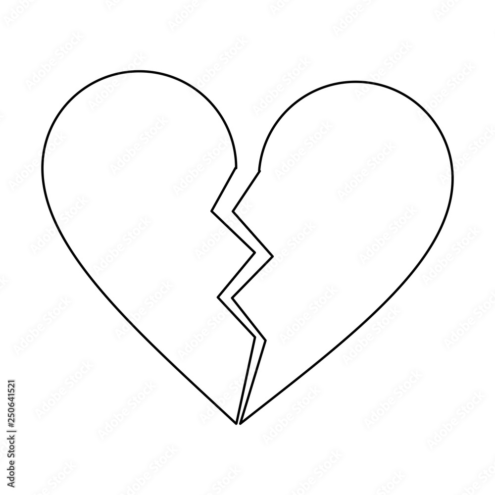 love broken heart symbol black and white love broken heart symbol black and white