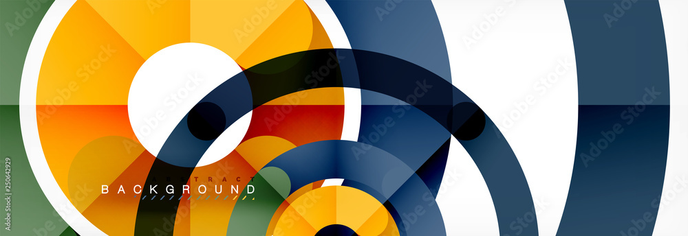 Linear design circle background Linear design circle background