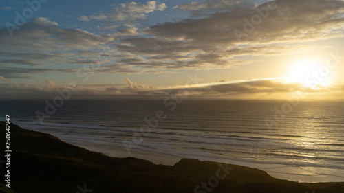 sunset over the sea