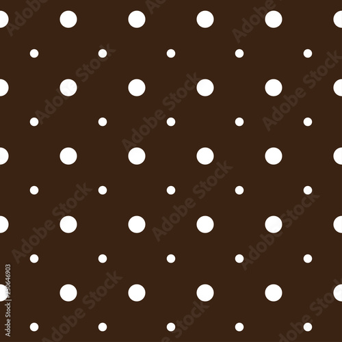 Polka dot fabric. Seamless background pattern.