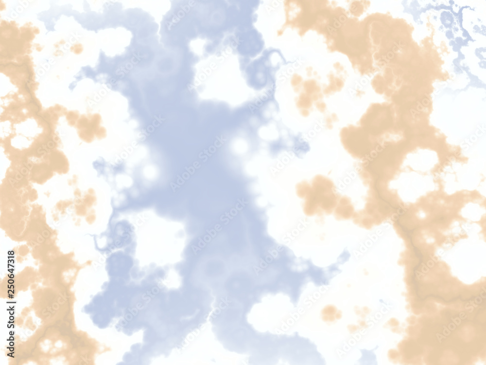 Obraz premium Abstract beautiful sky. 3D illustration, computer-generated fractal