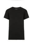Blank black t-shirt on a white background