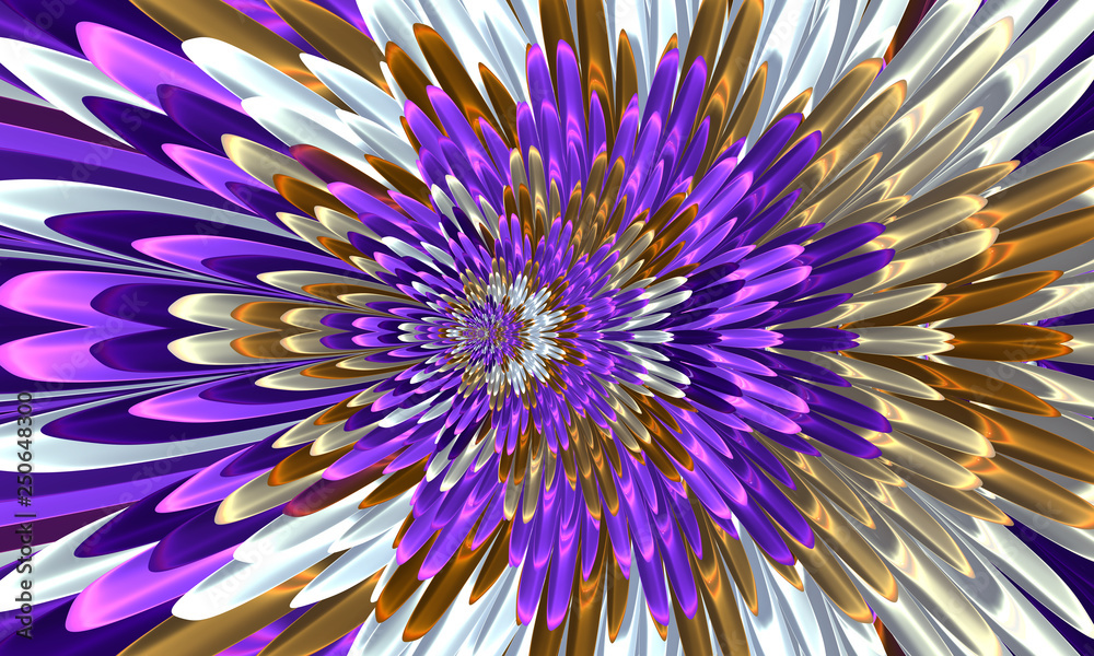 Beautiful abstract flower for art projects, cards, business, posters. 3D illustration, computer-generated fractal Beautiful abstract flower for art projects, cards, business, posters. 3D illustration, computer-generated fractal