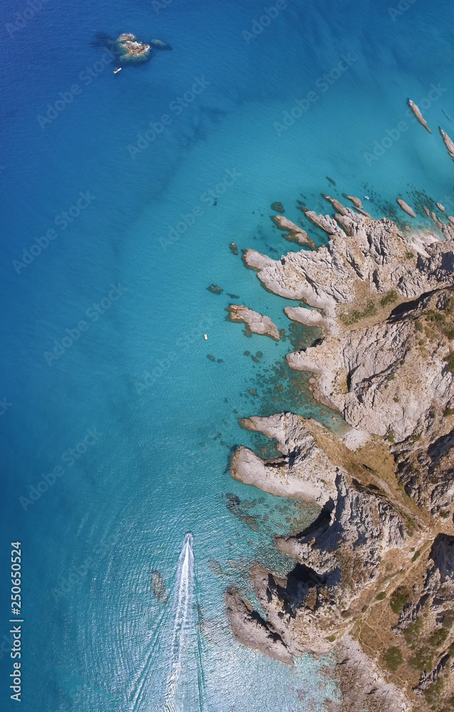 Fototapeta premium Beautiful coastline of Calabria in summer season