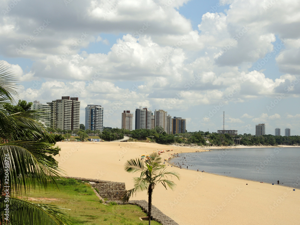 Manaus beach on Rio Negro river