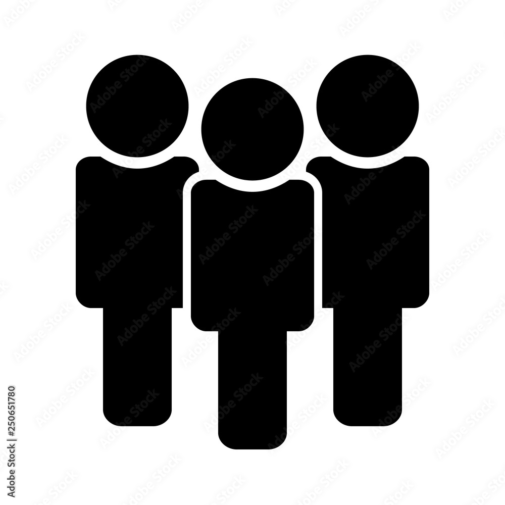 People icon in the trendy flat style on the white background. Isolated. People icon in the trendy flat style on the white background. Isolated.