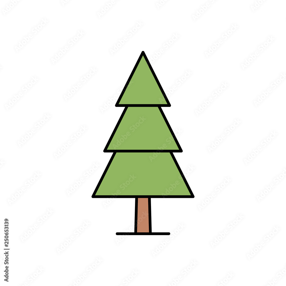 Christmas tree Icon. isolated on white background Christmas tree Icon. isolated on white background
