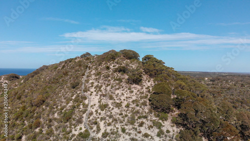 Aerial view of Prospect Hill and Kangaroo Island countryside, South Australia © jovannig