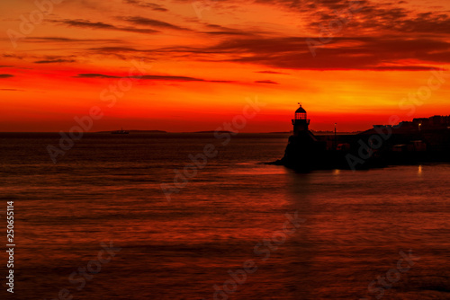 Sunrise Dublin lighthouse.