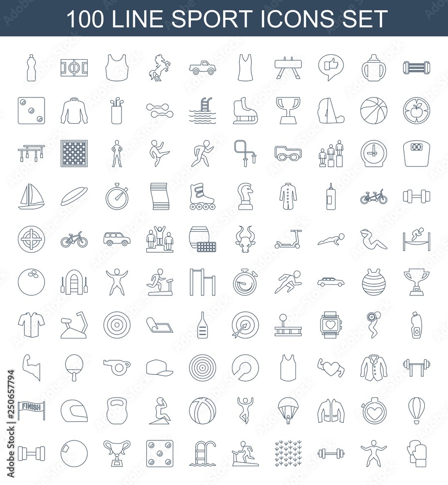 100 sport icons