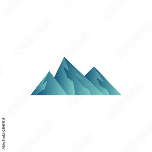 Mountain icon design template vector illustration