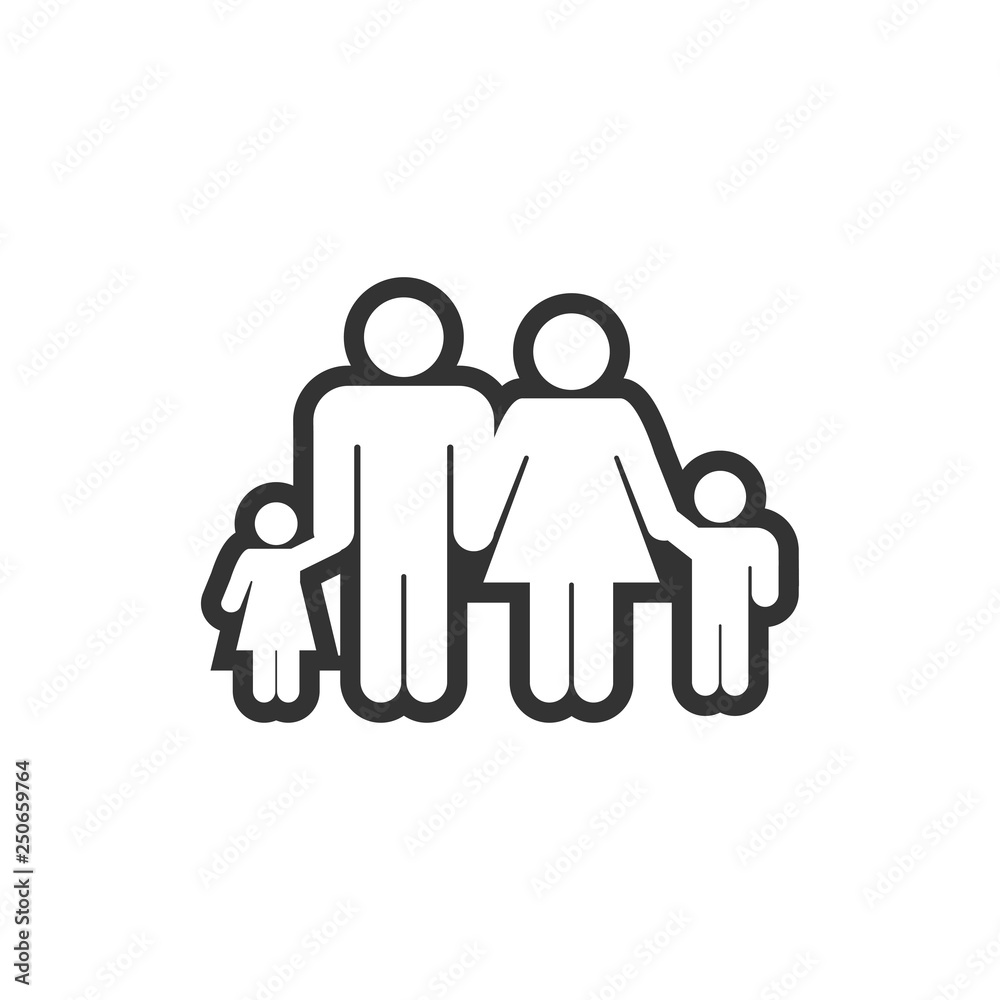 Family icon design template vector illustration Family icon design template vector illustration