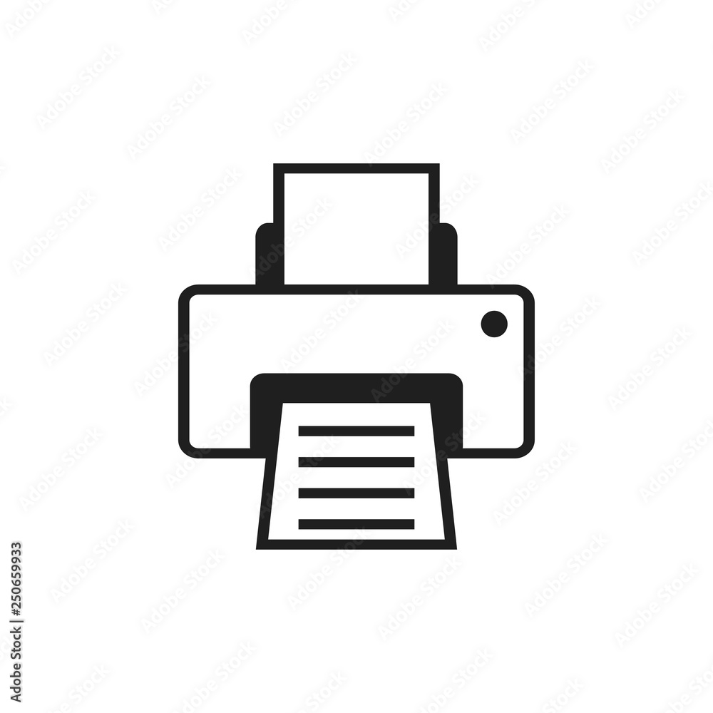 Printer icon design template vector illustration Printer icon design template vector illustration