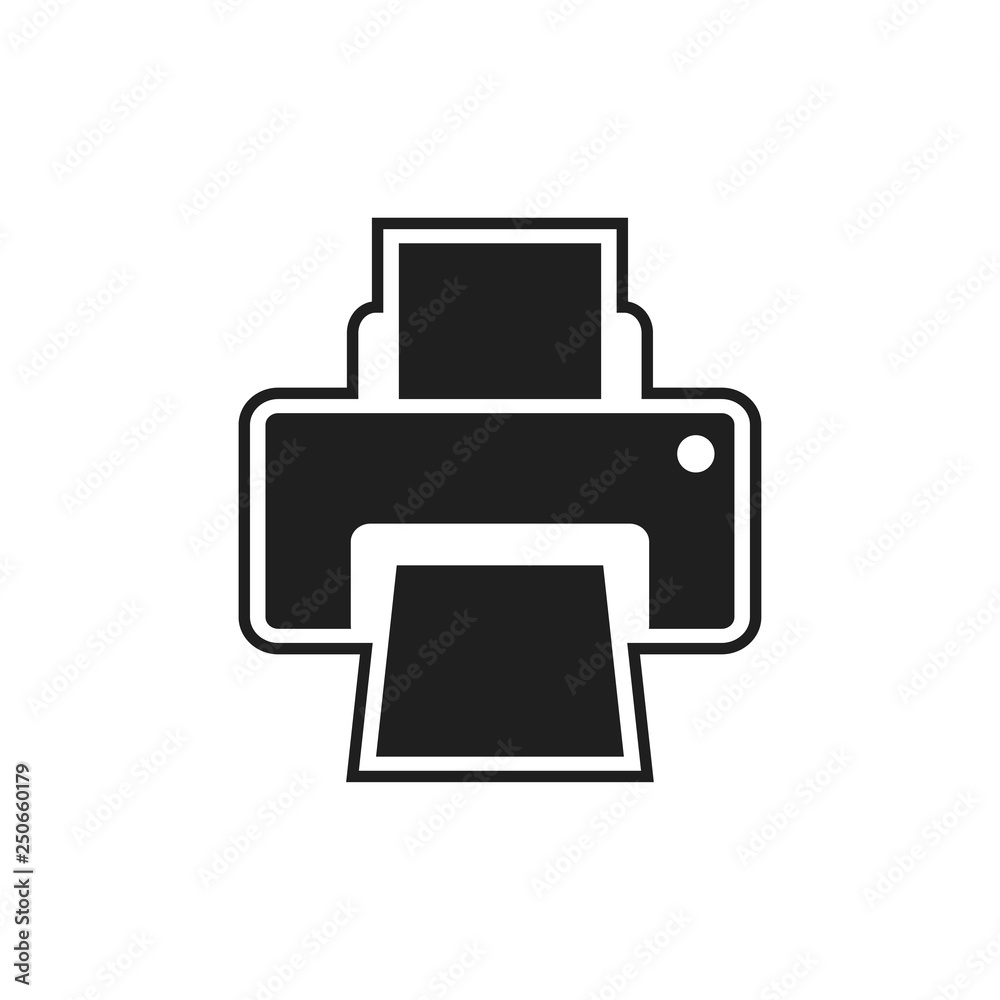 Printer icon design template vector illustration Printer icon design template vector illustration