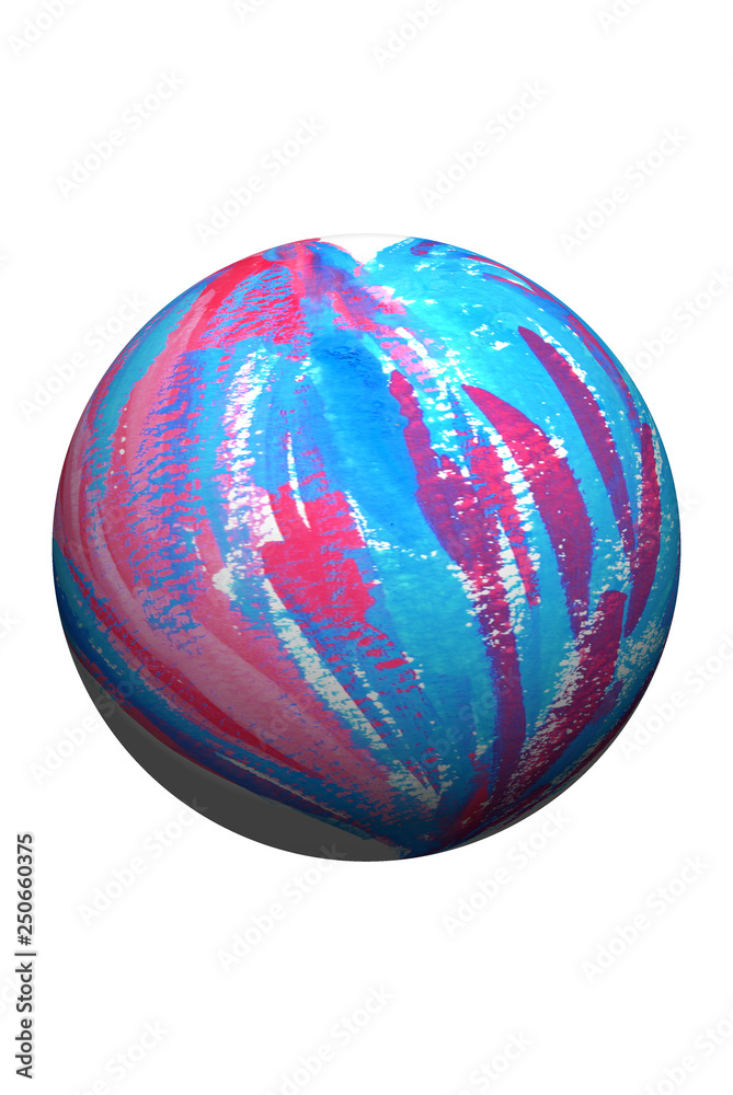 colorful ball isolated on white background colorful ball isolated on white background