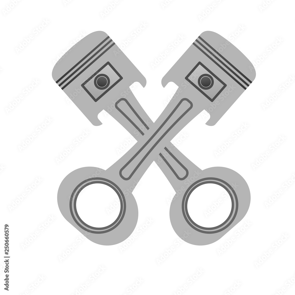 Piston engine vector graphics Piston engine vector graphics