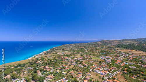 Aerial view of beautiful coastline in summer season © jovannig