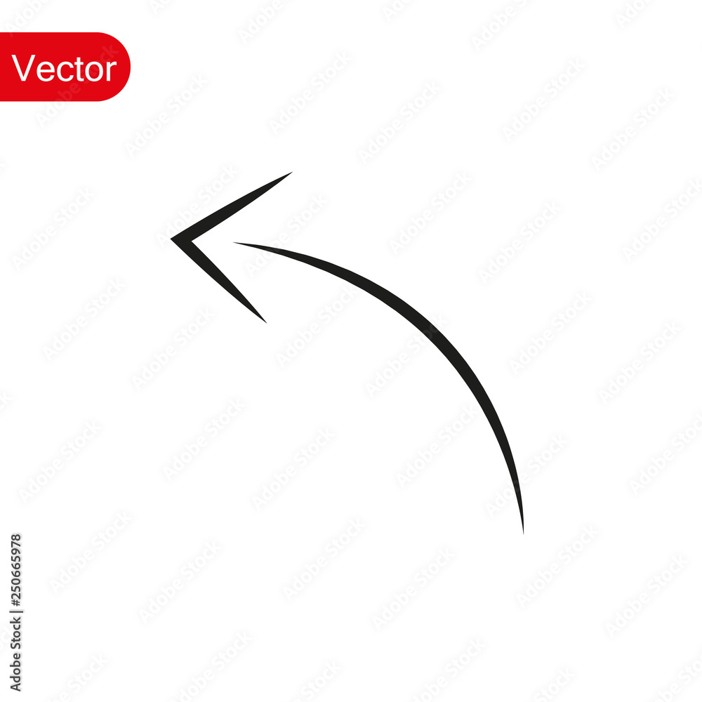 Left Arrow Vector Icon on white background eps 10 Left Arrow Vector Icon on white background eps 10