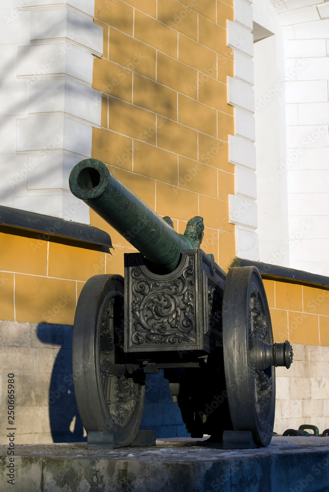 Old cannons shown in Moscow Kremlin Old cannons shown in Moscow Kremlin