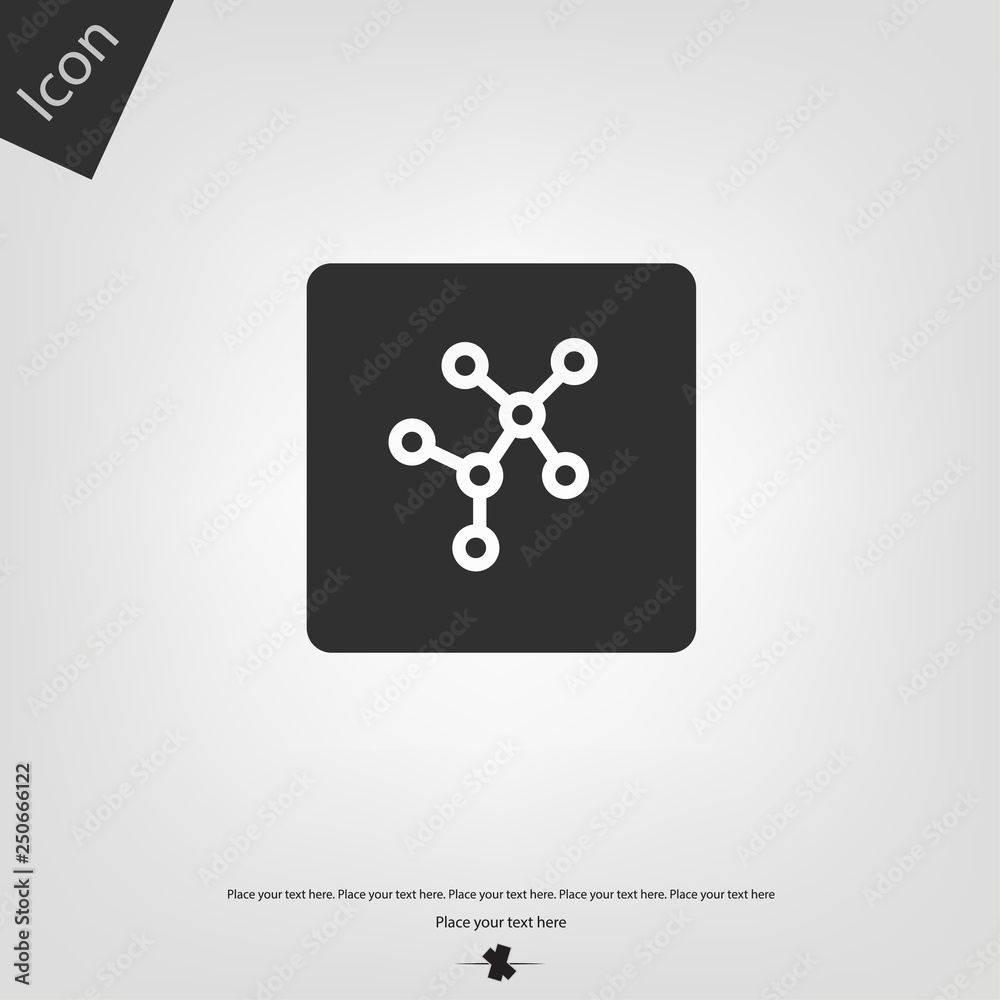 Molecular vector icon Molecular vector icon