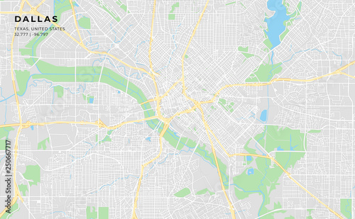 Printable street map of Dallas  Texas