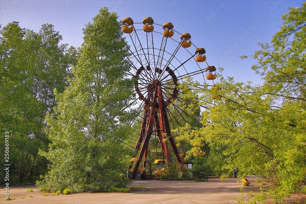 Pripyat Amusement park ferris wheel