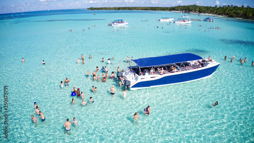 boats on the beach, Saona, Dominican Republic