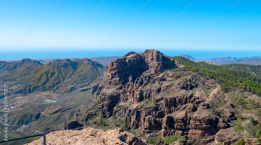 Landschaft von Gran Canaria im Sommer