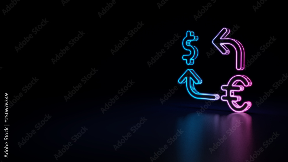 Fototapeta premium 3d icon of exchange
