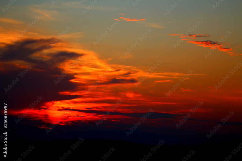 Obraz premium Por do sol, itália