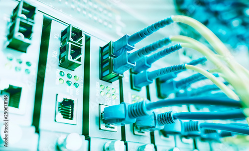 optical fibre information technology equipment in data center