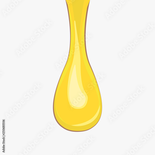 Golden oil fuel drop design vector illustration