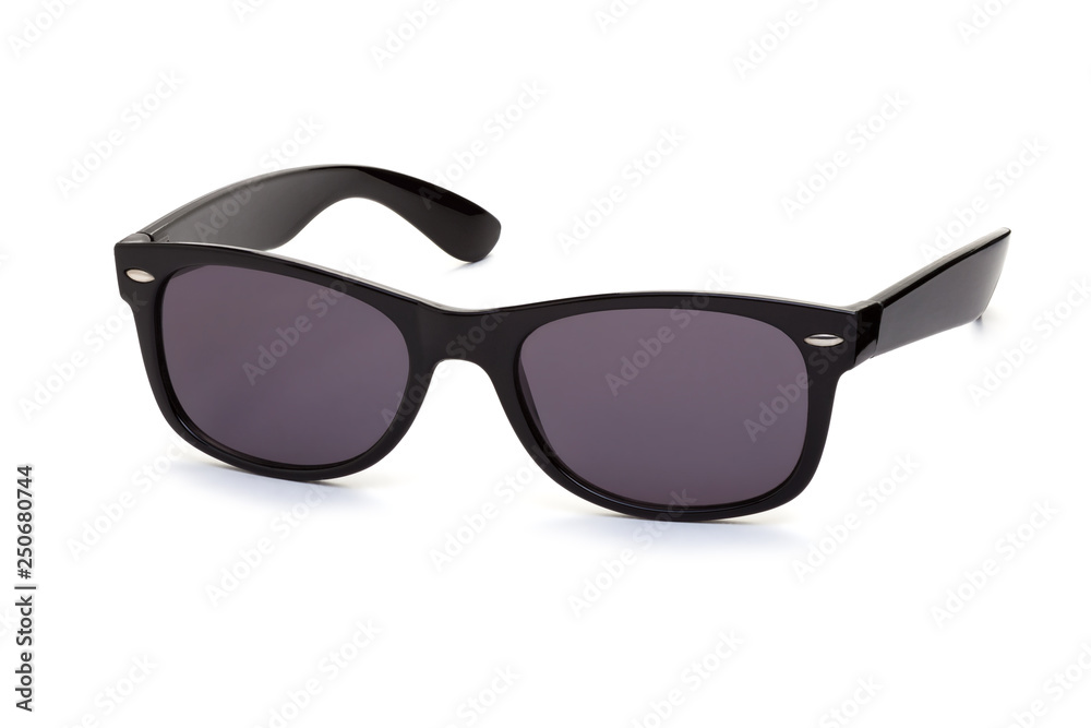 Stylish unisex sunglasses on a white background. Stylish unisex sunglasses on a white background.