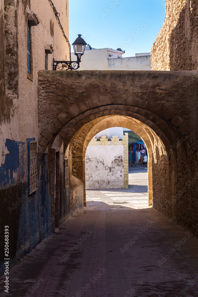 Street of the old city in Safi, Morocco