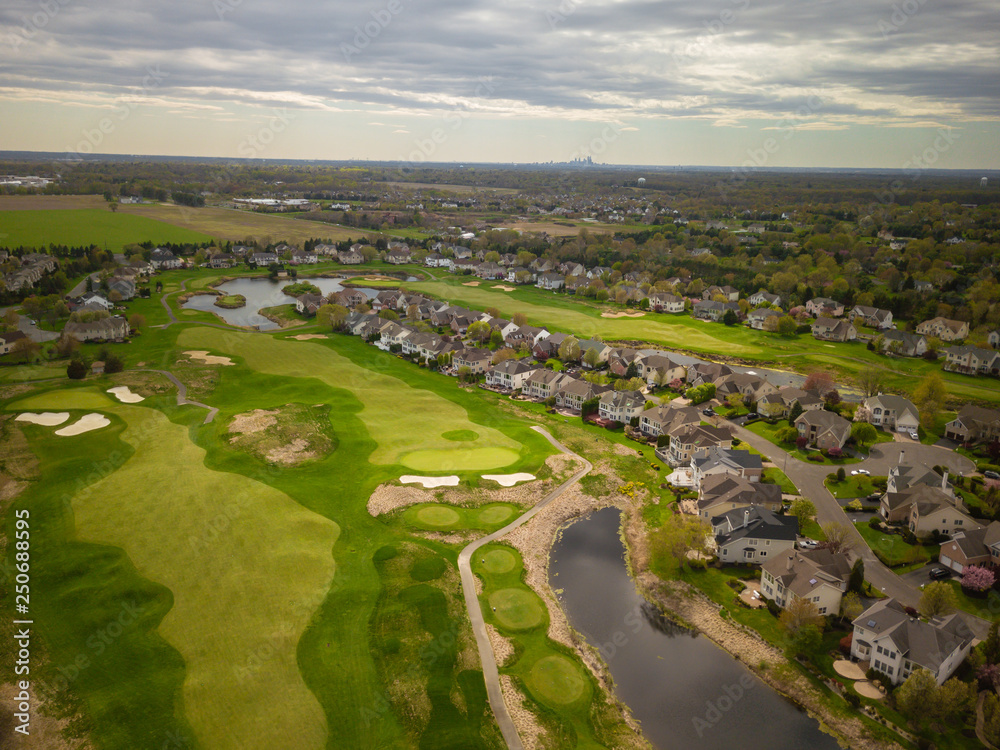 Aerial of Golf Course 
