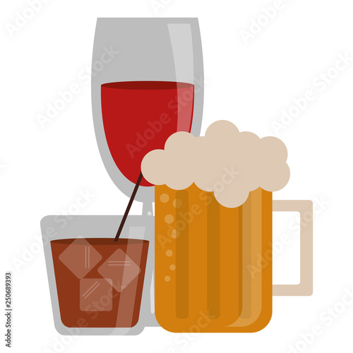 Bar drinks cups
