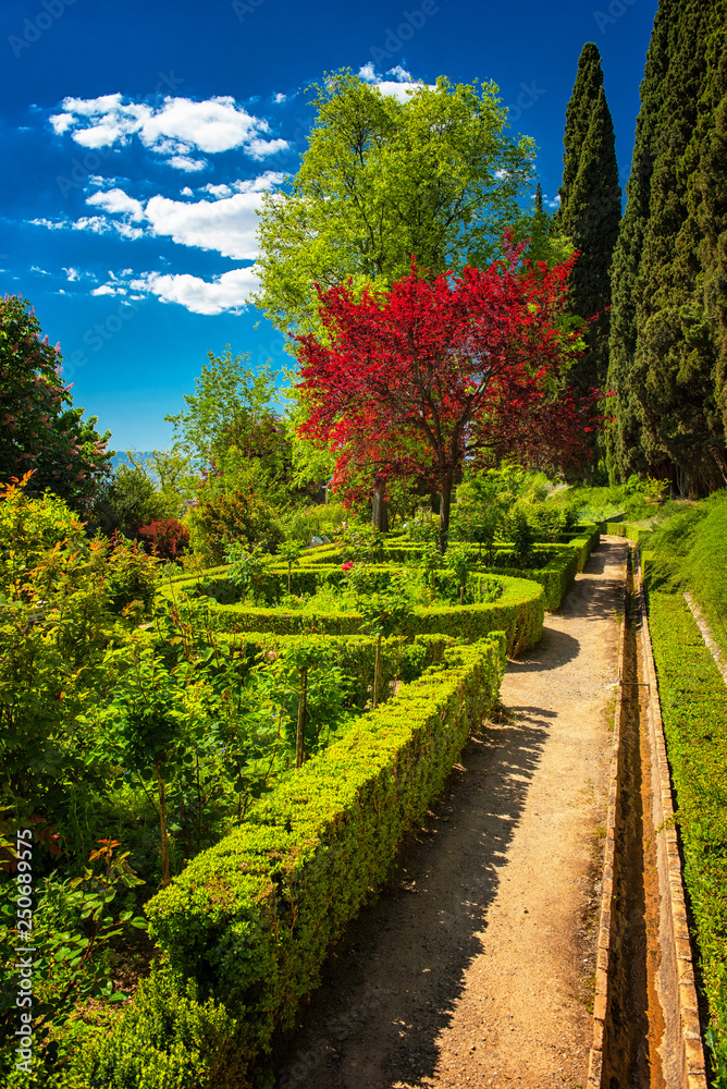 Naklejka premium Wonderful gardens in Cordoba, Spain
