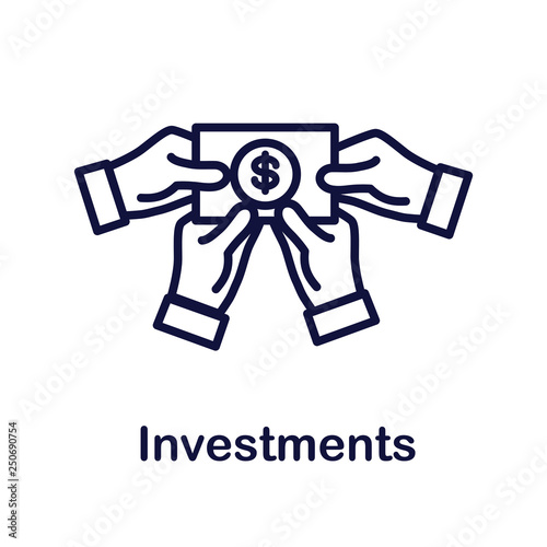 Retirement Investments and Dividend Income, Mutual Fund, IRA Icon set