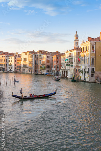 Evening venetian canal