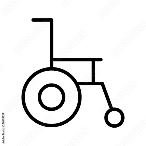 Vector Wheel chair Icon
