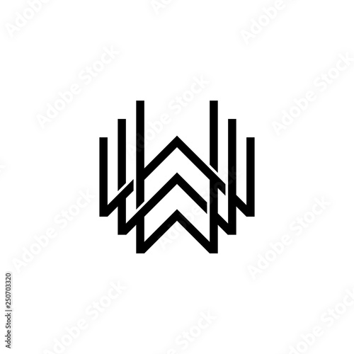 triple w monogram www letter hipster lettermark logo for branding or t shirt design