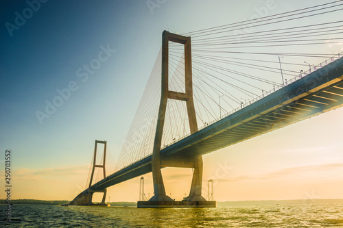 Εκτύπωση καμβά suramadu bridge, surabaya,  east java, indonesia