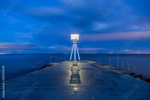 Lifeguard Tower at Bellevue Beach in Copenhagen, Denmark photo