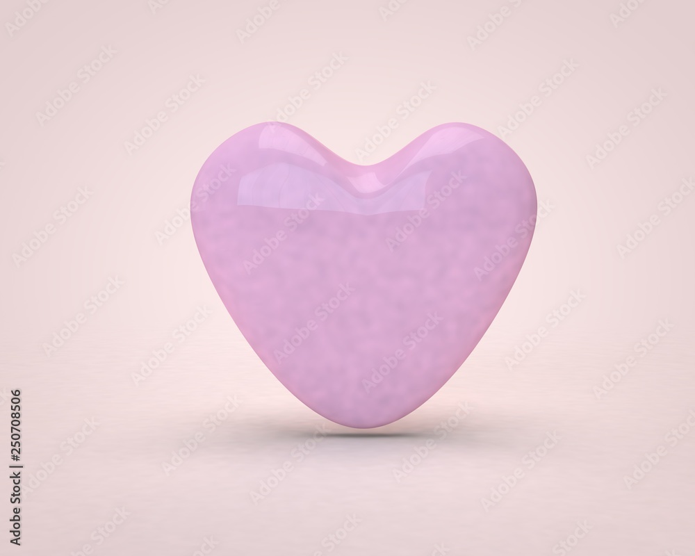 Fototapeta premium 3d heart for Valentine's Day