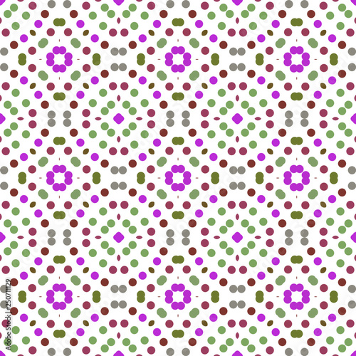 Seamless abstract pattern background with a variety of colored circles.