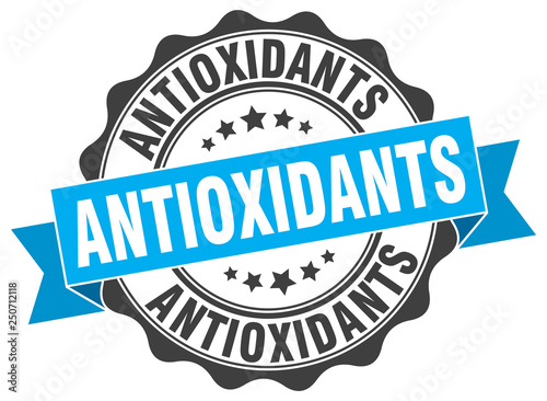 antioxidants stamp. sign. seal