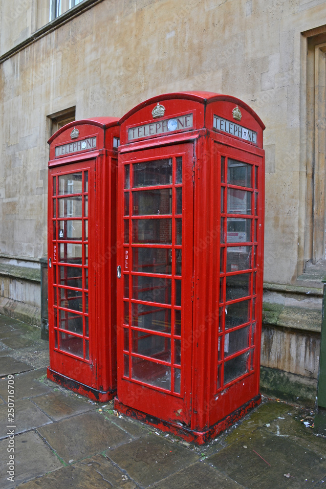 Telefonboxen in England